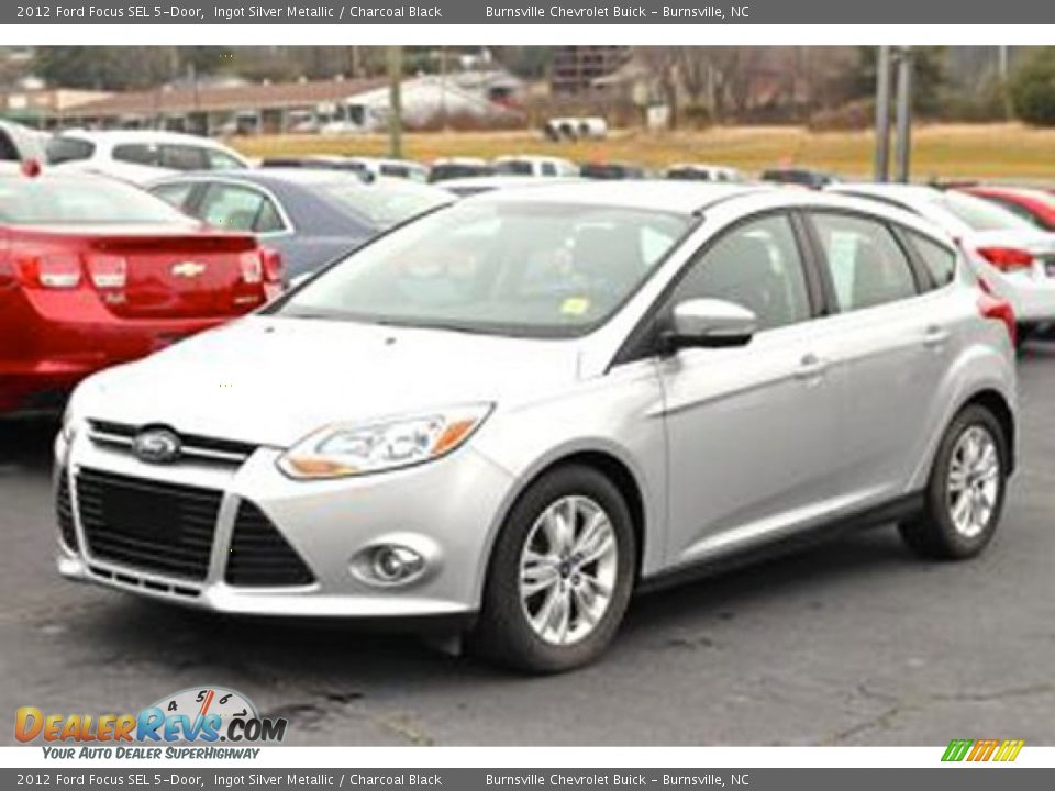 2012 Ford Focus SEL 5-Door Ingot Silver Metallic / Charcoal Black Photo #11