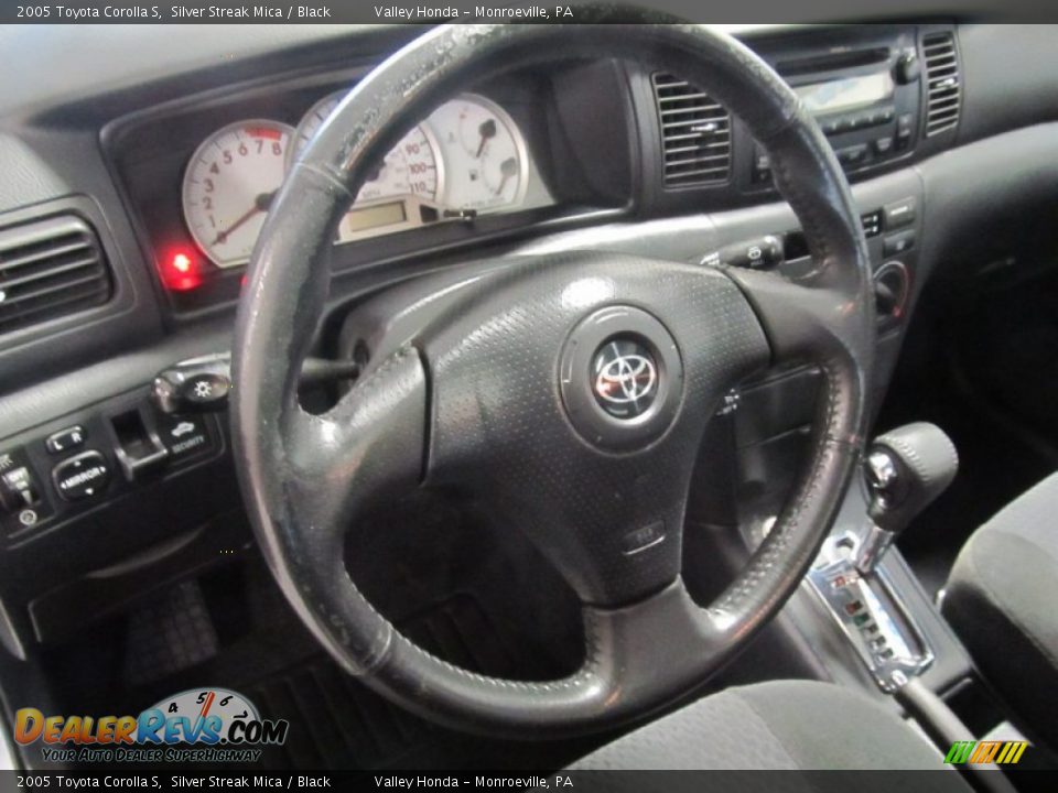 2005 Toyota Corolla S Silver Streak Mica / Black Photo #11
