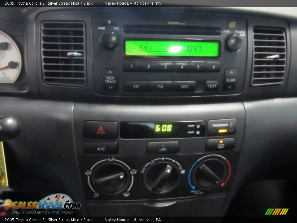 2005 Toyota Corolla S Silver Streak Mica / Black Photo #13