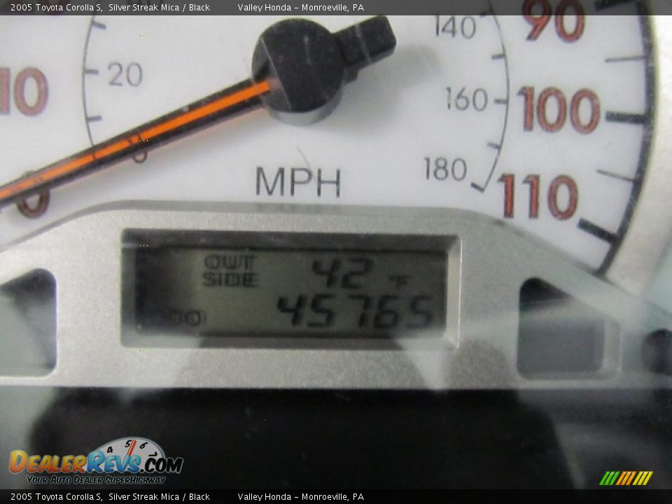 2005 Toyota Corolla S Silver Streak Mica / Black Photo #15