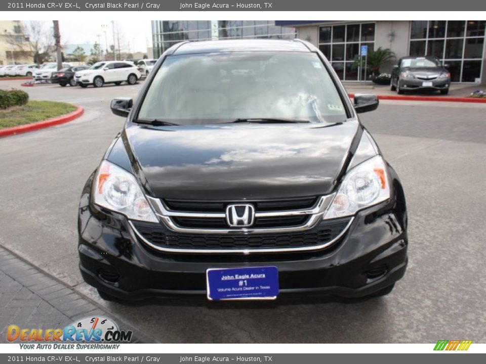 2011 Honda CR-V EX-L Crystal Black Pearl / Gray Photo #3