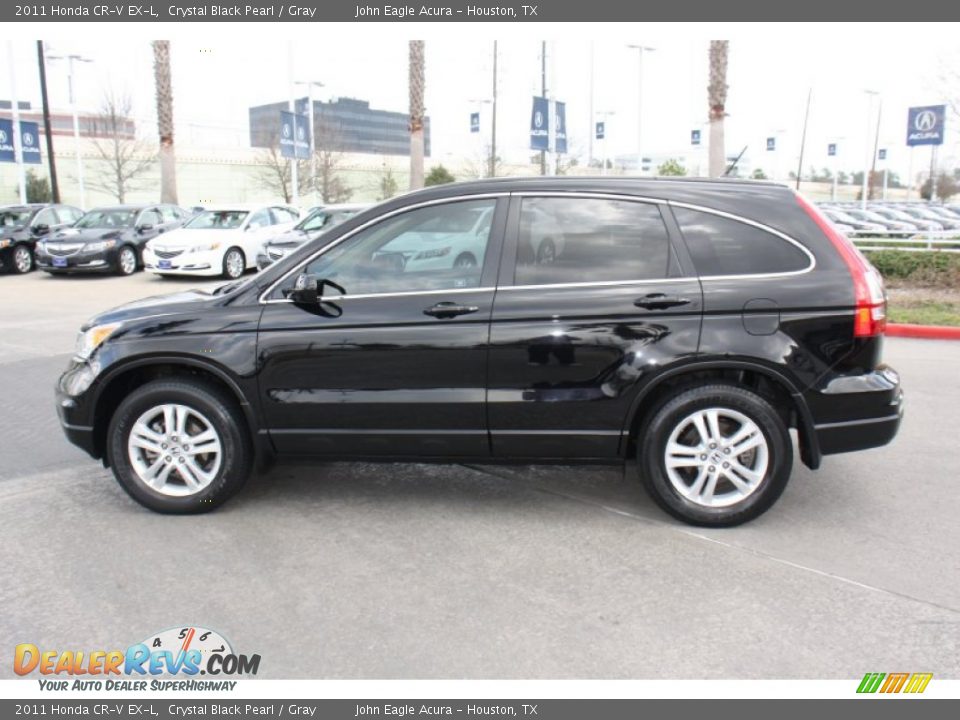 2011 Honda CR-V EX-L Crystal Black Pearl / Gray Photo #5