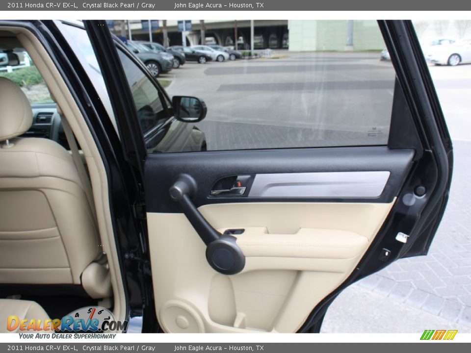 2011 Honda CR-V EX-L Crystal Black Pearl / Gray Photo #12