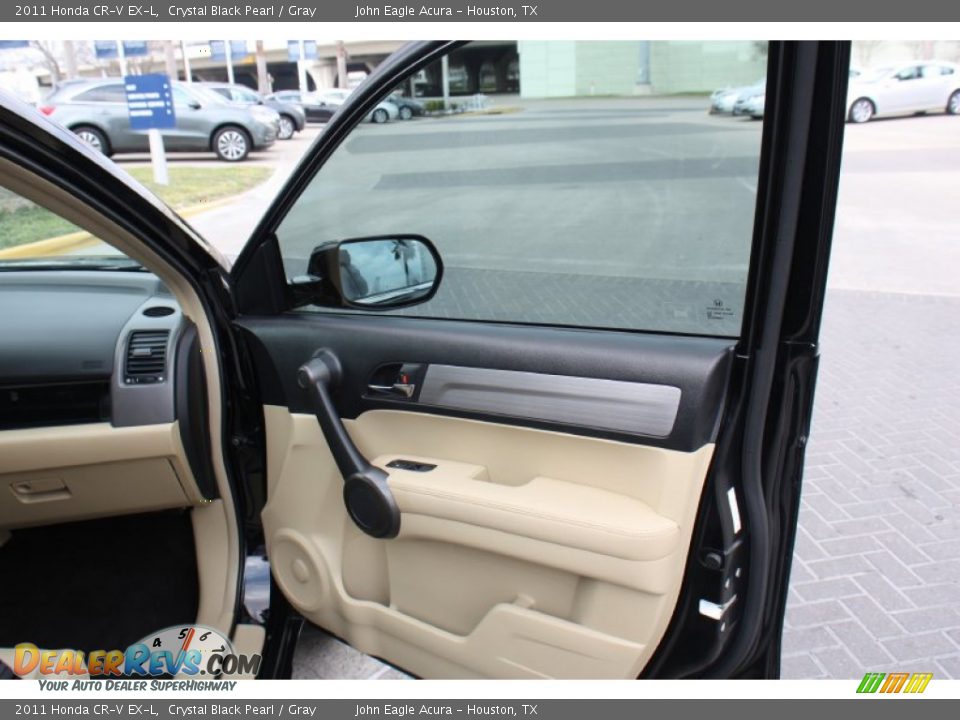 2011 Honda CR-V EX-L Crystal Black Pearl / Gray Photo #13