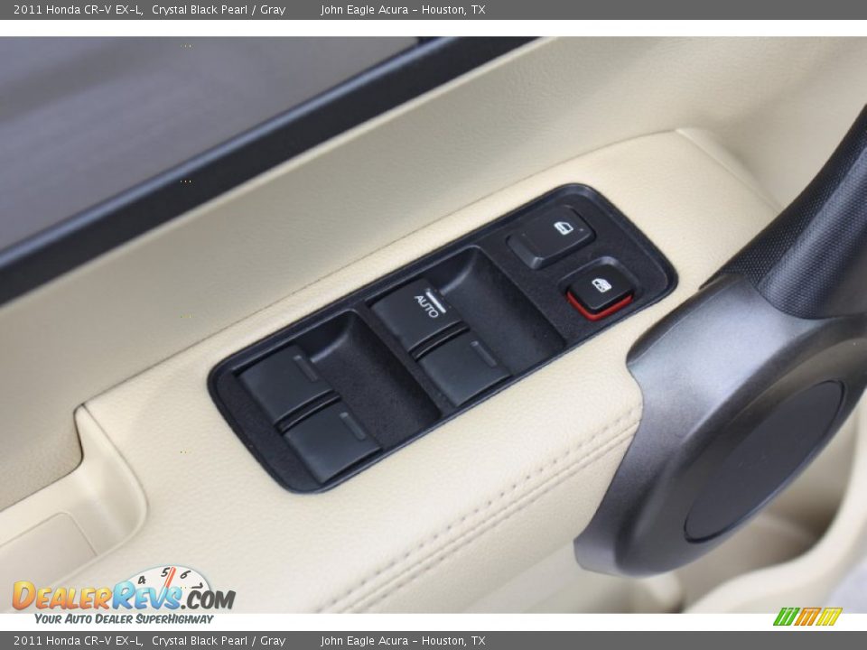 2011 Honda CR-V EX-L Crystal Black Pearl / Gray Photo #14