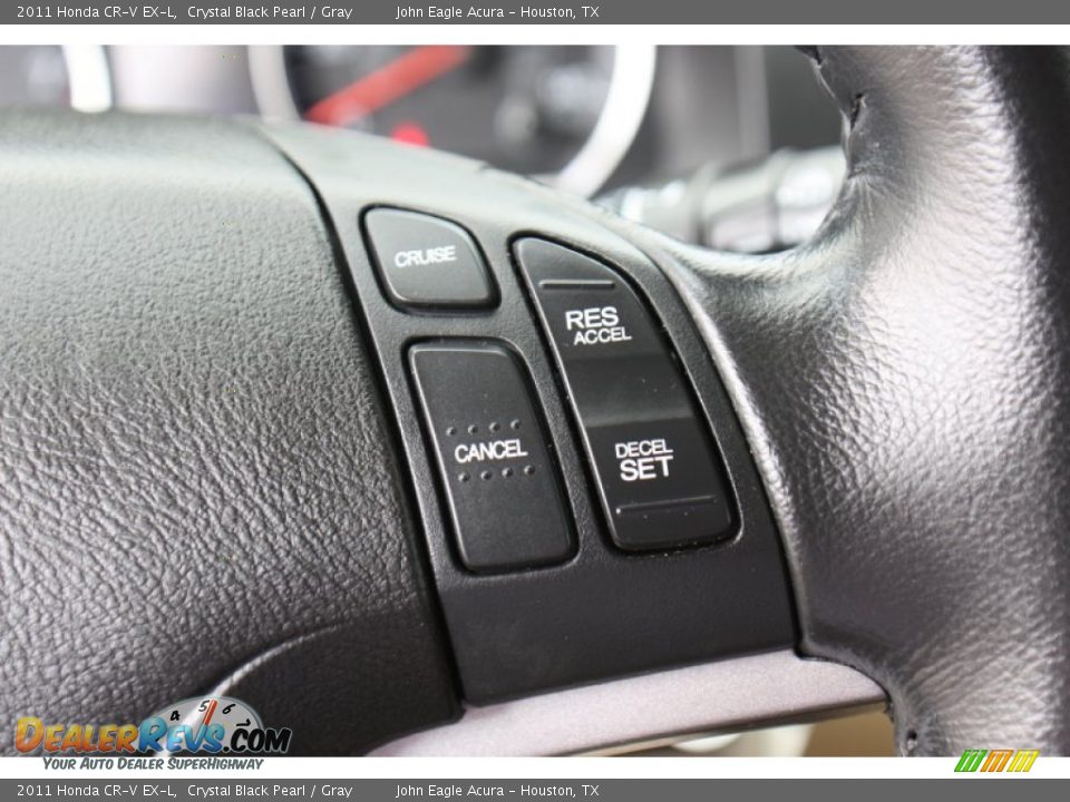 2011 Honda CR-V EX-L Crystal Black Pearl / Gray Photo #23