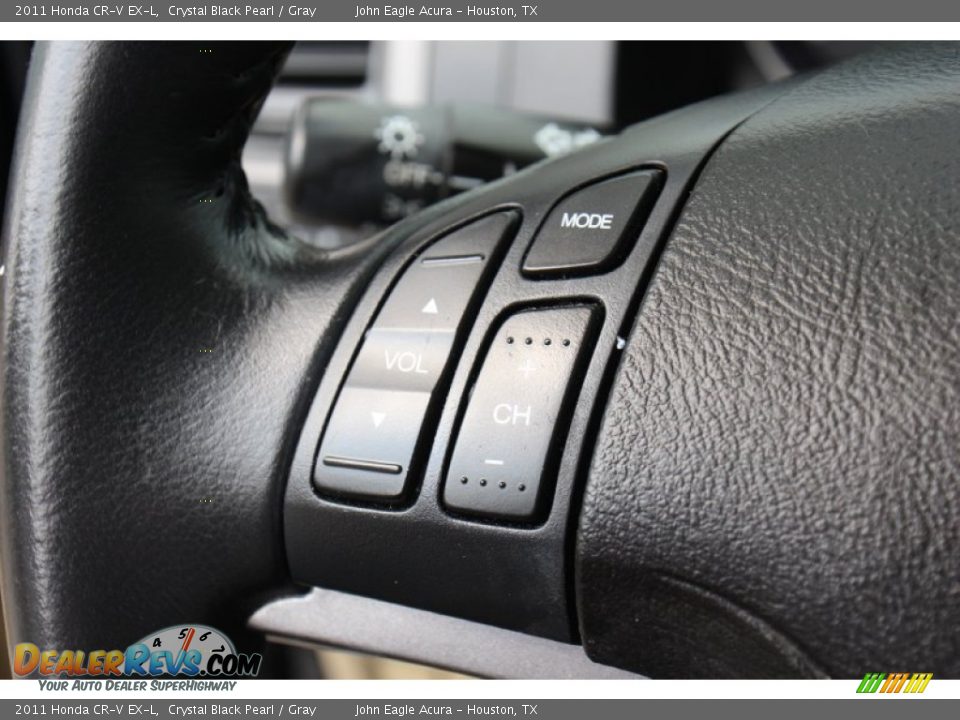 2011 Honda CR-V EX-L Crystal Black Pearl / Gray Photo #24