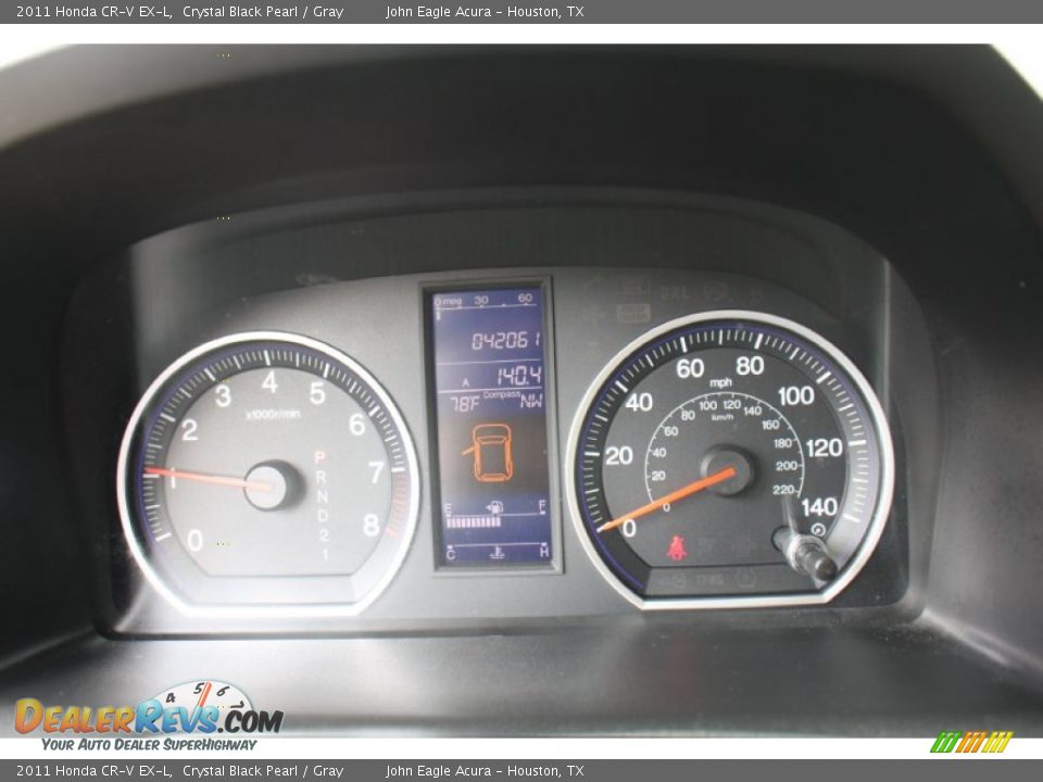 2011 Honda CR-V EX-L Crystal Black Pearl / Gray Photo #25