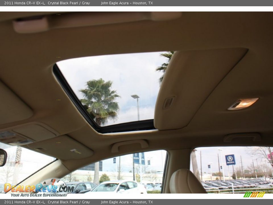 2011 Honda CR-V EX-L Crystal Black Pearl / Gray Photo #27