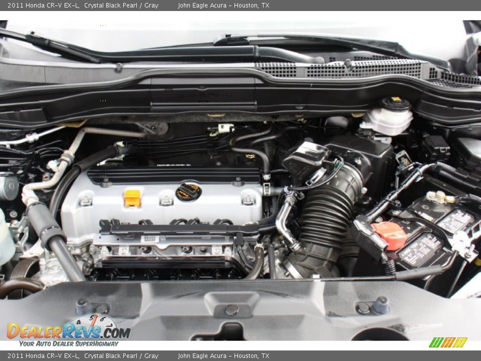 2011 Honda CR-V EX-L Crystal Black Pearl / Gray Photo #30
