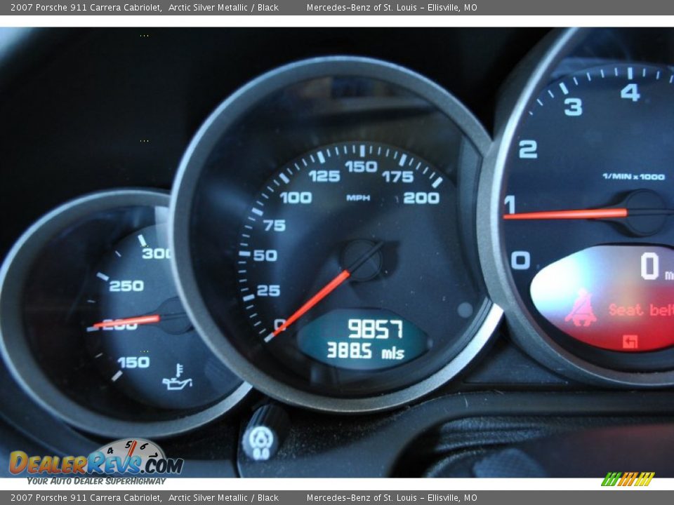 2007 Porsche 911 Carrera Cabriolet Arctic Silver Metallic / Black Photo #3