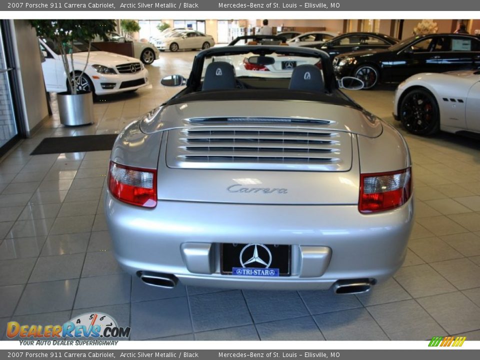 2007 Porsche 911 Carrera Cabriolet Arctic Silver Metallic / Black Photo #9