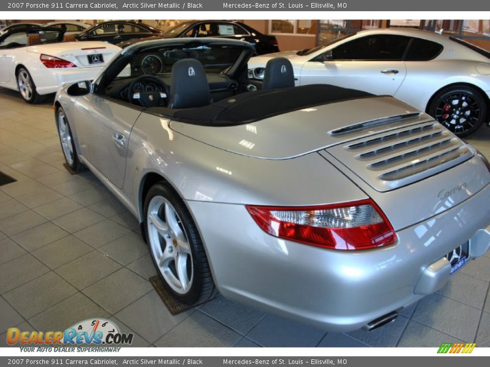 2007 Porsche 911 Carrera Cabriolet Arctic Silver Metallic / Black Photo #10