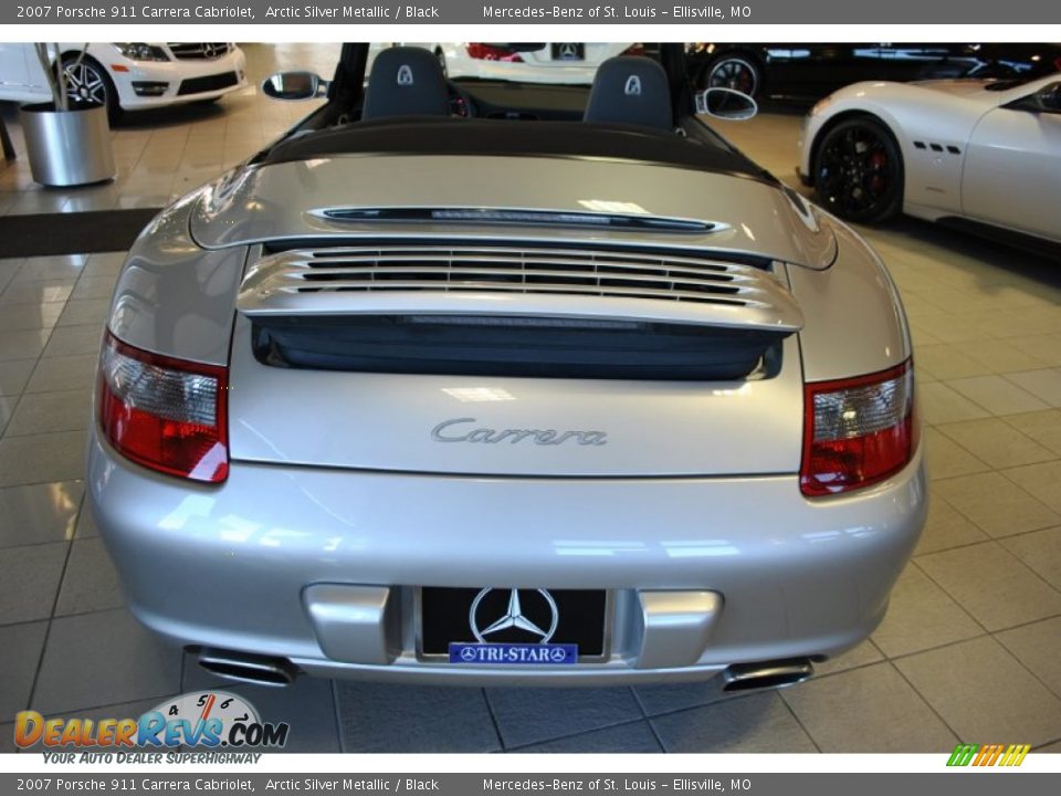 2007 Porsche 911 Carrera Cabriolet Arctic Silver Metallic / Black Photo #14