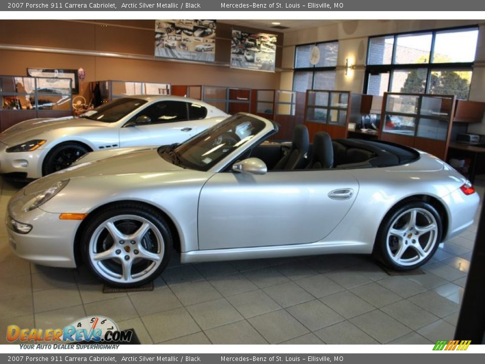 2007 Porsche 911 Carrera Cabriolet Arctic Silver Metallic / Black Photo #16