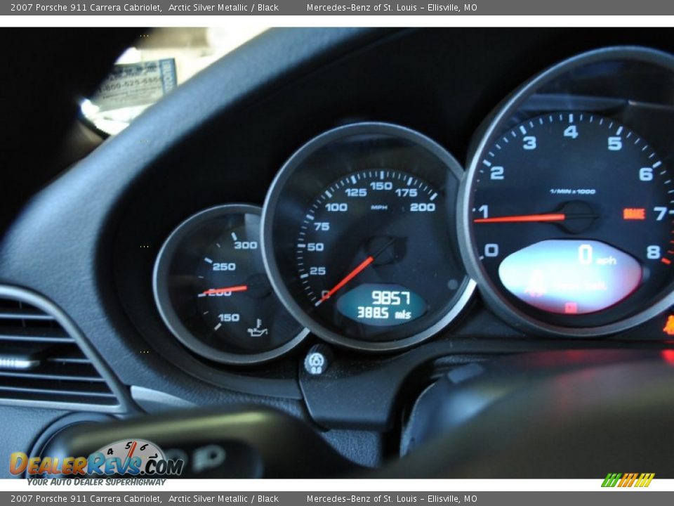 2007 Porsche 911 Carrera Cabriolet Arctic Silver Metallic / Black Photo #19