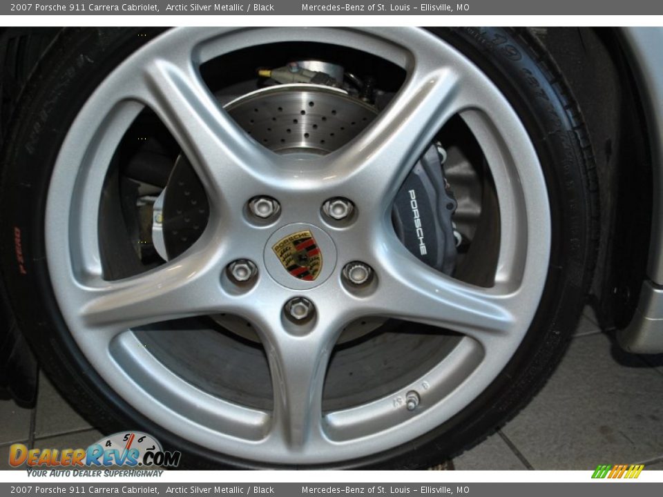 2007 Porsche 911 Carrera Cabriolet Arctic Silver Metallic / Black Photo #23