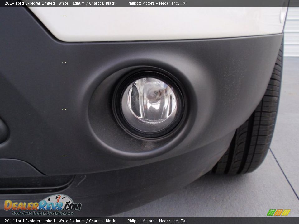 2014 Ford Explorer Limited White Platinum / Charcoal Black Photo #10