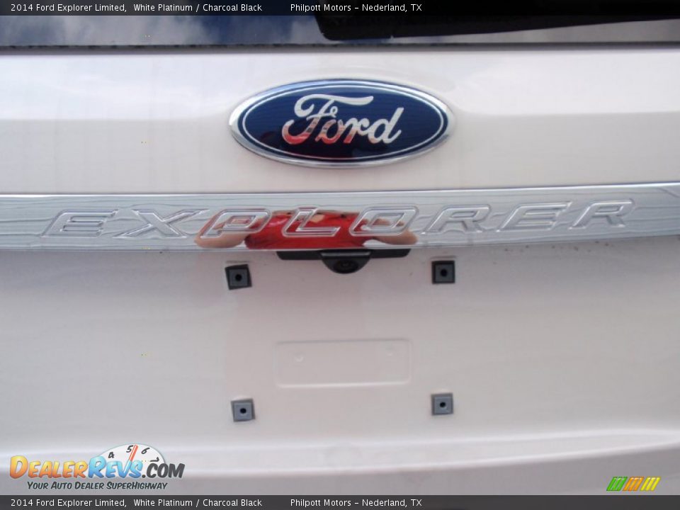 2014 Ford Explorer Limited White Platinum / Charcoal Black Photo #15