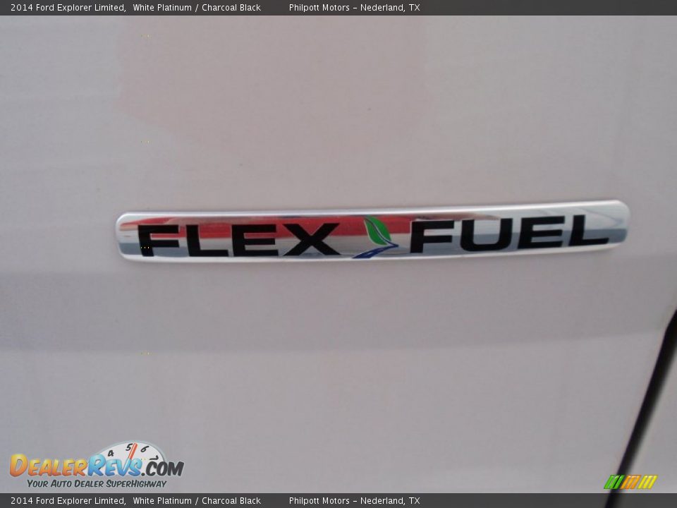 2014 Ford Explorer Limited White Platinum / Charcoal Black Photo #16