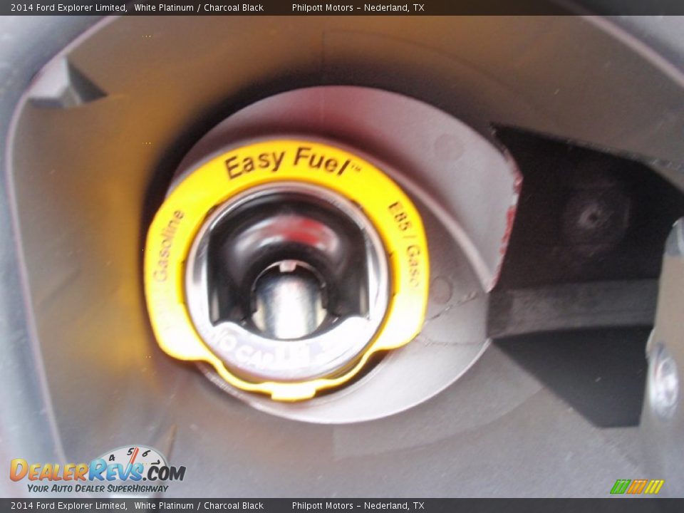 2014 Ford Explorer Limited White Platinum / Charcoal Black Photo #17