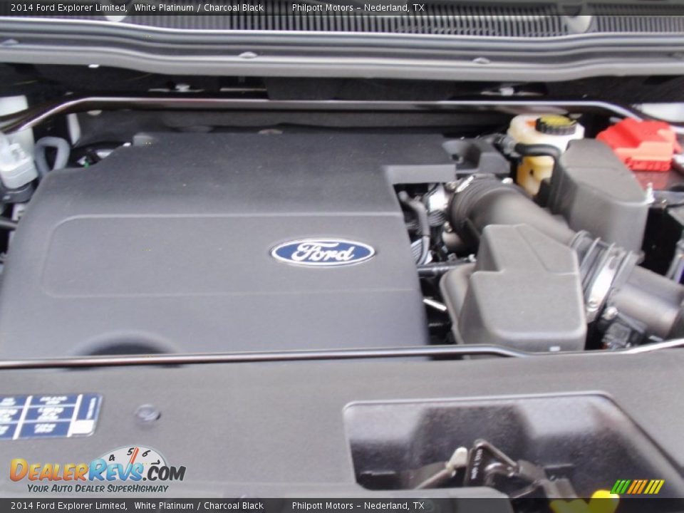 2014 Ford Explorer Limited White Platinum / Charcoal Black Photo #18