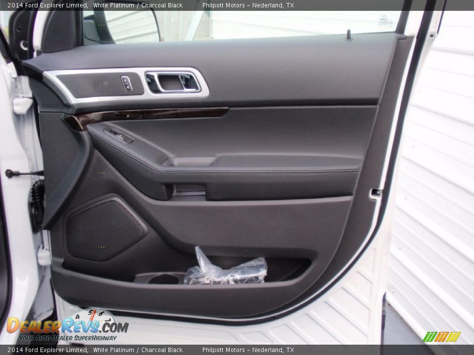 2014 Ford Explorer Limited White Platinum / Charcoal Black Photo #19