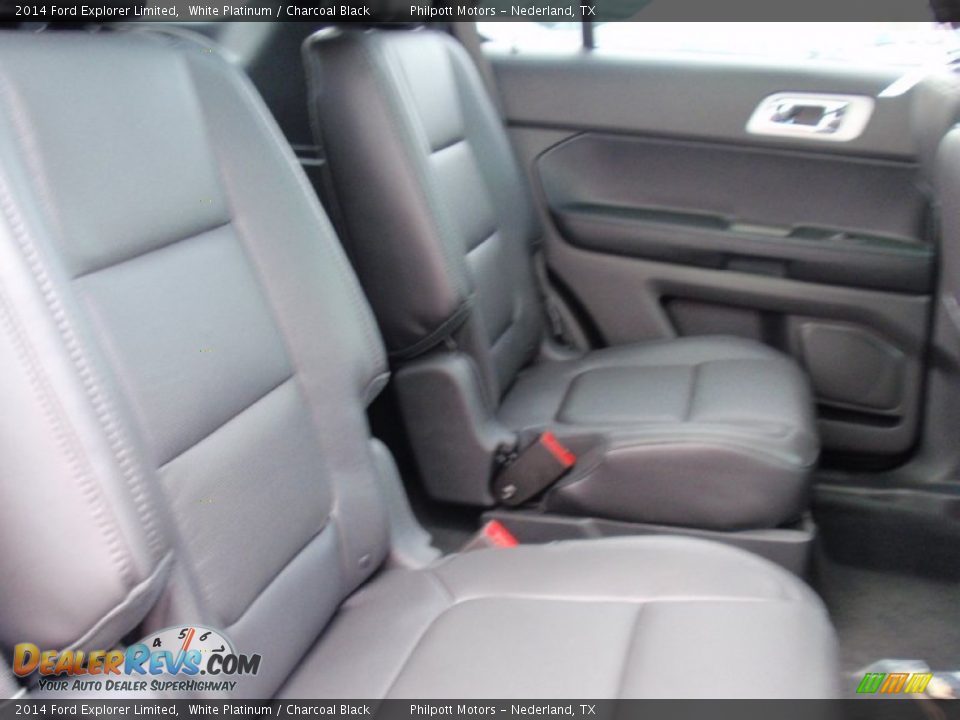 2014 Ford Explorer Limited White Platinum / Charcoal Black Photo #24