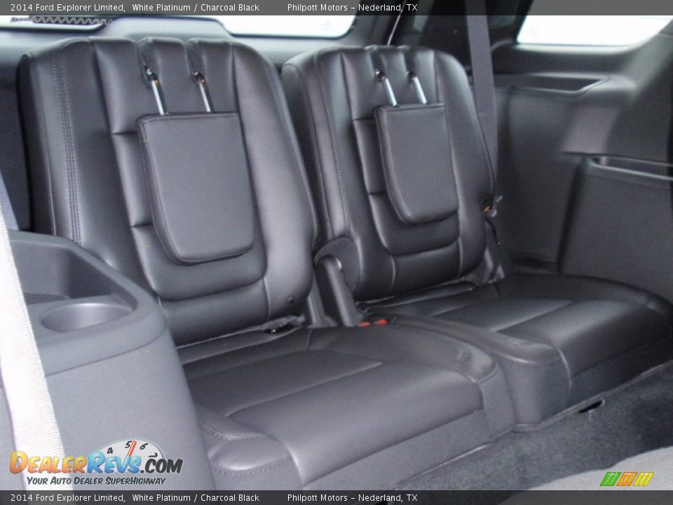 2014 Ford Explorer Limited White Platinum / Charcoal Black Photo #25