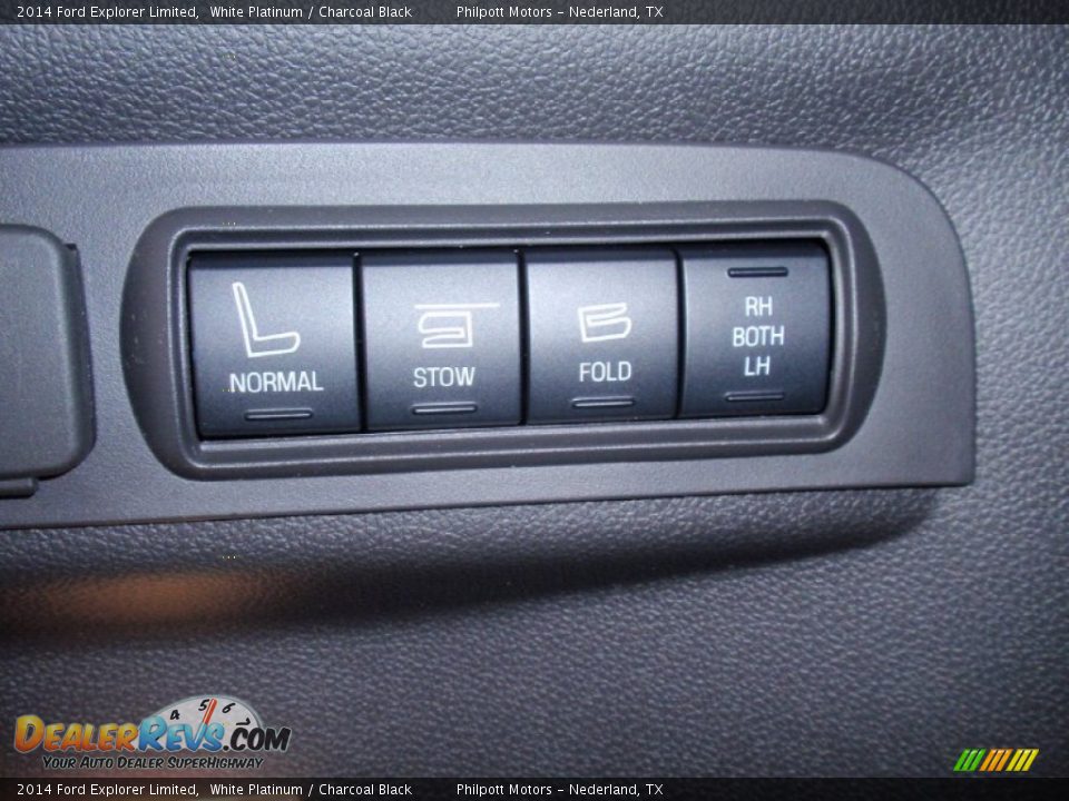 2014 Ford Explorer Limited White Platinum / Charcoal Black Photo #28