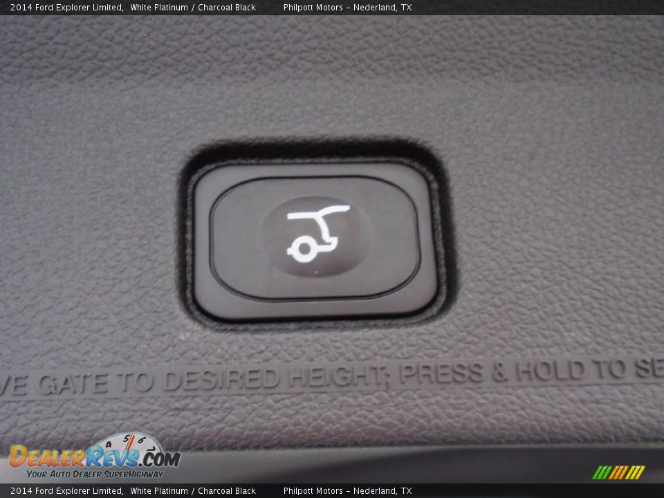 2014 Ford Explorer Limited White Platinum / Charcoal Black Photo #31