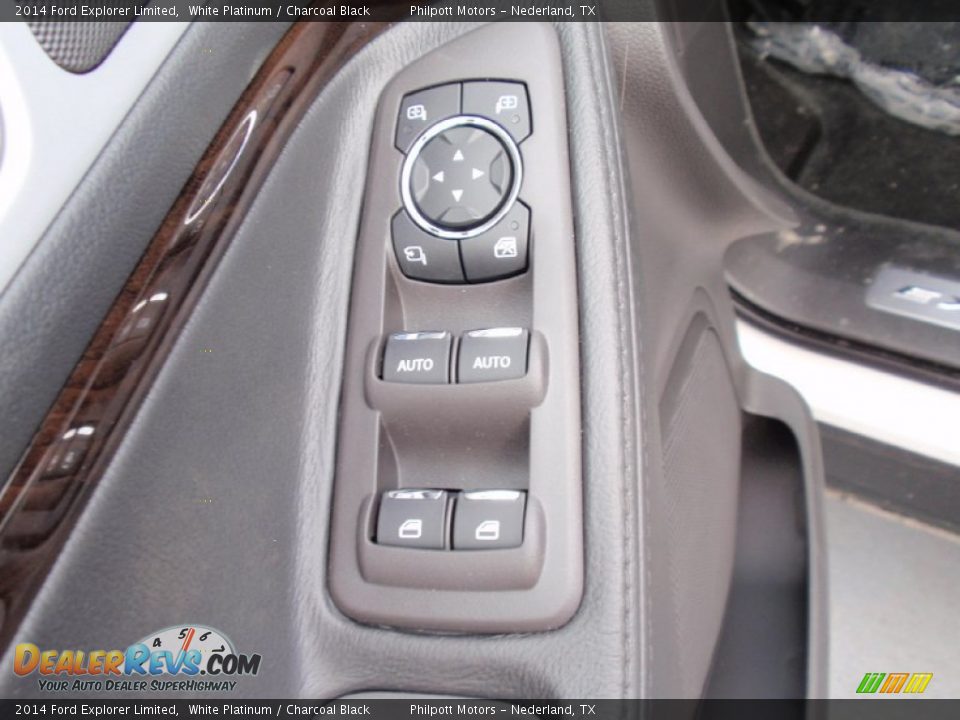 2014 Ford Explorer Limited White Platinum / Charcoal Black Photo #33