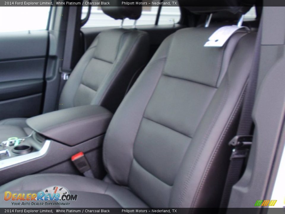 2014 Ford Explorer Limited White Platinum / Charcoal Black Photo #36