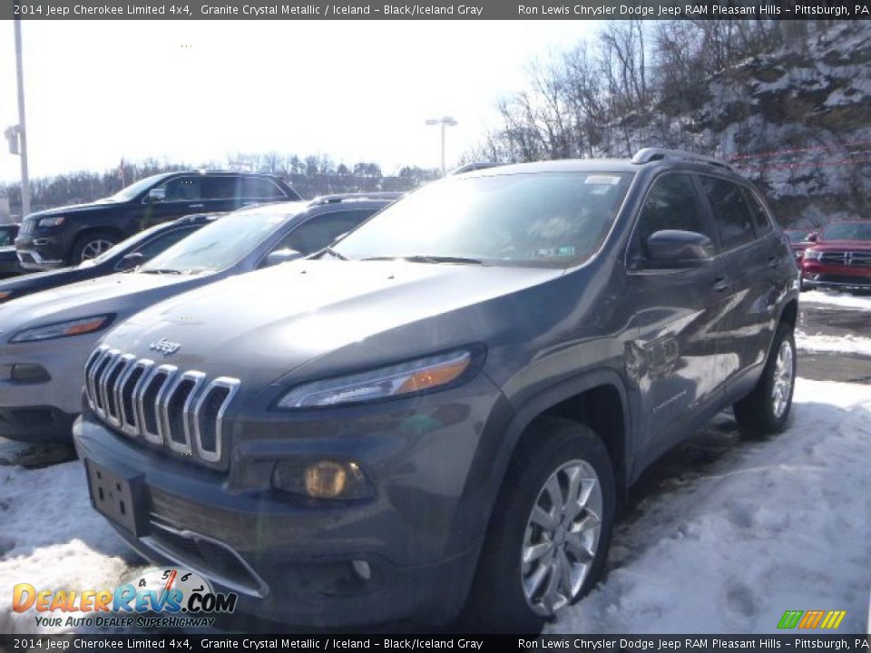 2014 Jeep Cherokee Limited 4x4 Granite Crystal Metallic / Iceland - Black/Iceland Gray Photo #1