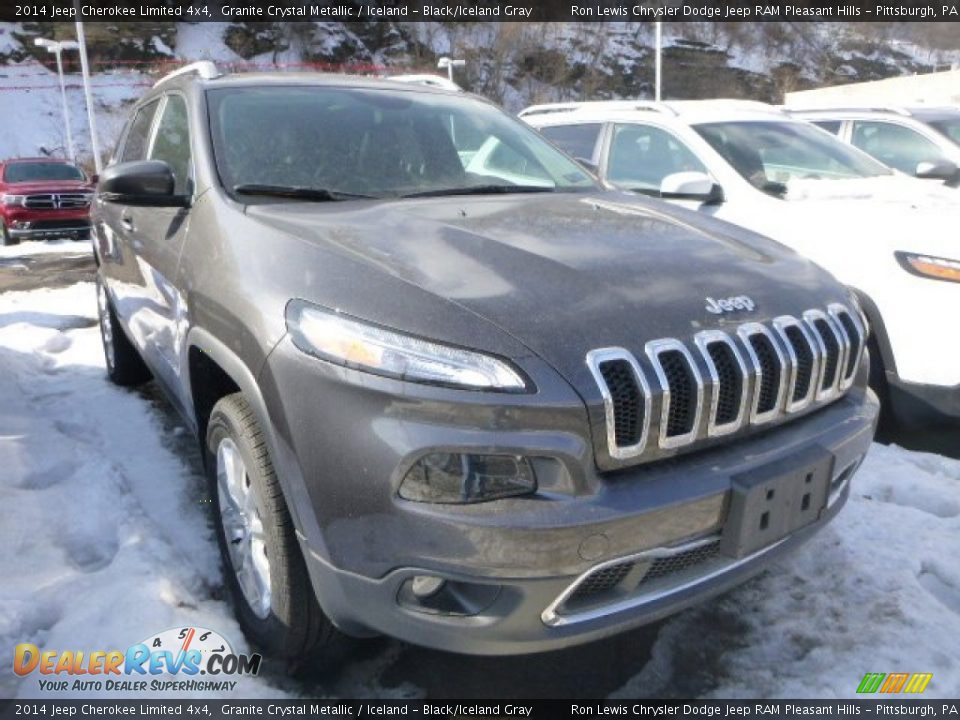 2014 Jeep Cherokee Limited 4x4 Granite Crystal Metallic / Iceland - Black/Iceland Gray Photo #5
