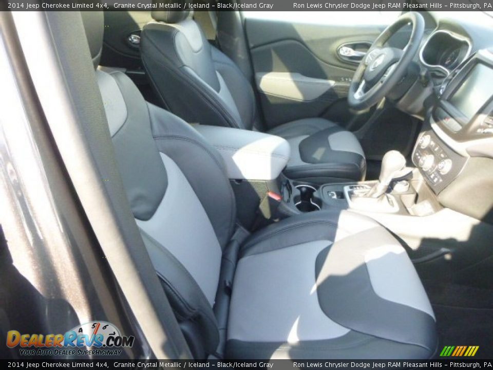2014 Jeep Cherokee Limited 4x4 Granite Crystal Metallic / Iceland - Black/Iceland Gray Photo #7