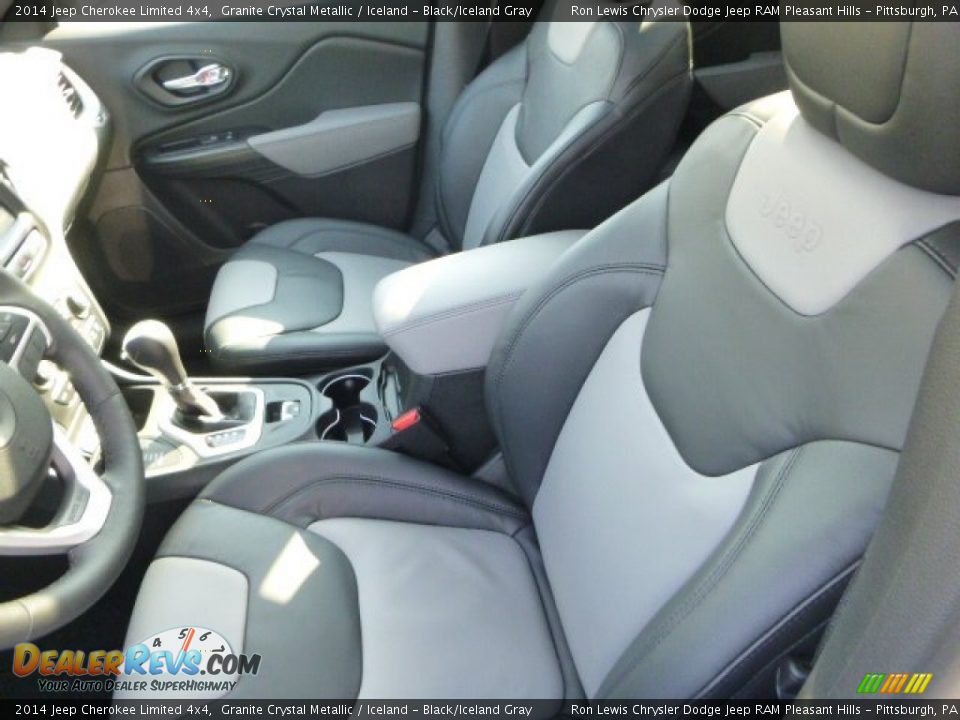2014 Jeep Cherokee Limited 4x4 Granite Crystal Metallic / Iceland - Black/Iceland Gray Photo #11