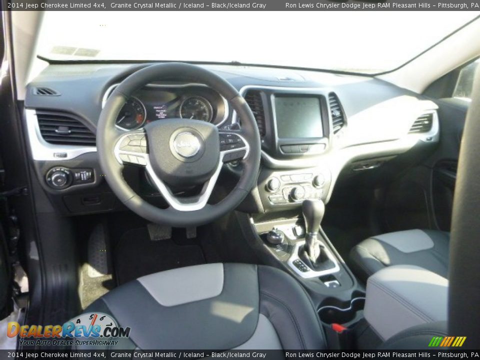 2014 Jeep Cherokee Limited 4x4 Granite Crystal Metallic / Iceland - Black/Iceland Gray Photo #13