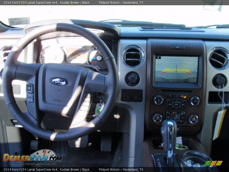 2014 Ford F150 Lariat SuperCrew 4x4 Kodiak Brown / Black Photo #32