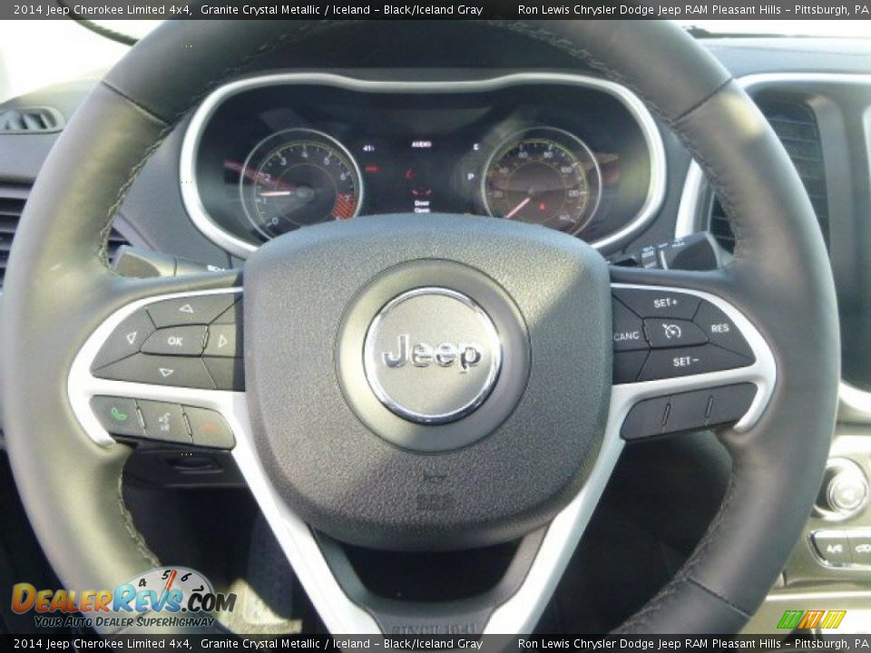 2014 Jeep Cherokee Limited 4x4 Granite Crystal Metallic / Iceland - Black/Iceland Gray Photo #18