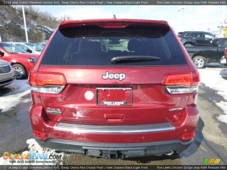 2014 Jeep Grand Cherokee Limited 4x4 Deep Cherry Red Crystal Pearl / New Zealand Black/Light Frost Photo #4