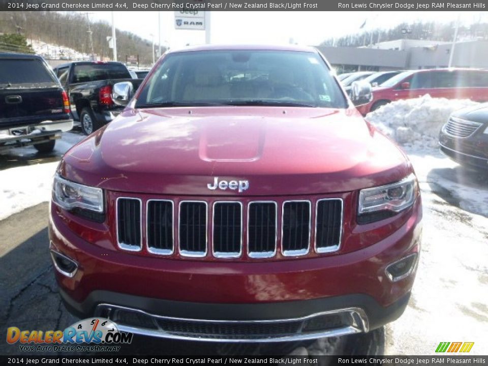 2014 Jeep Grand Cherokee Limited 4x4 Deep Cherry Red Crystal Pearl / New Zealand Black/Light Frost Photo #7