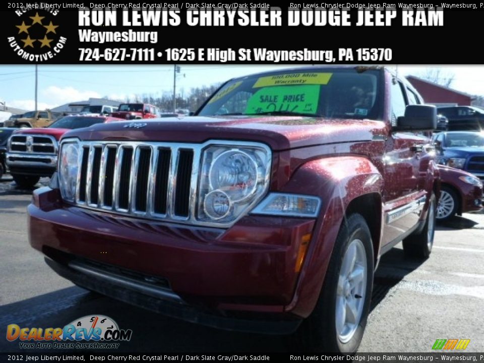 2012 Jeep Liberty Limited Deep Cherry Red Crystal Pearl / Dark Slate Gray/Dark Saddle Photo #1