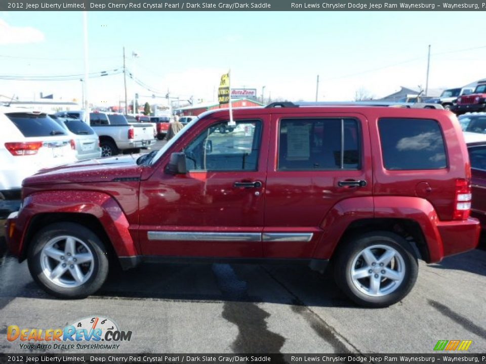 2012 Jeep Liberty Limited Deep Cherry Red Crystal Pearl / Dark Slate Gray/Dark Saddle Photo #2