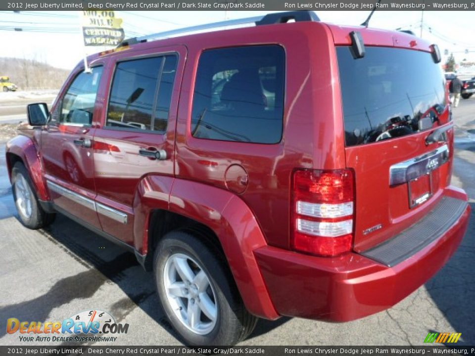 2012 Jeep Liberty Limited Deep Cherry Red Crystal Pearl / Dark Slate Gray/Dark Saddle Photo #3