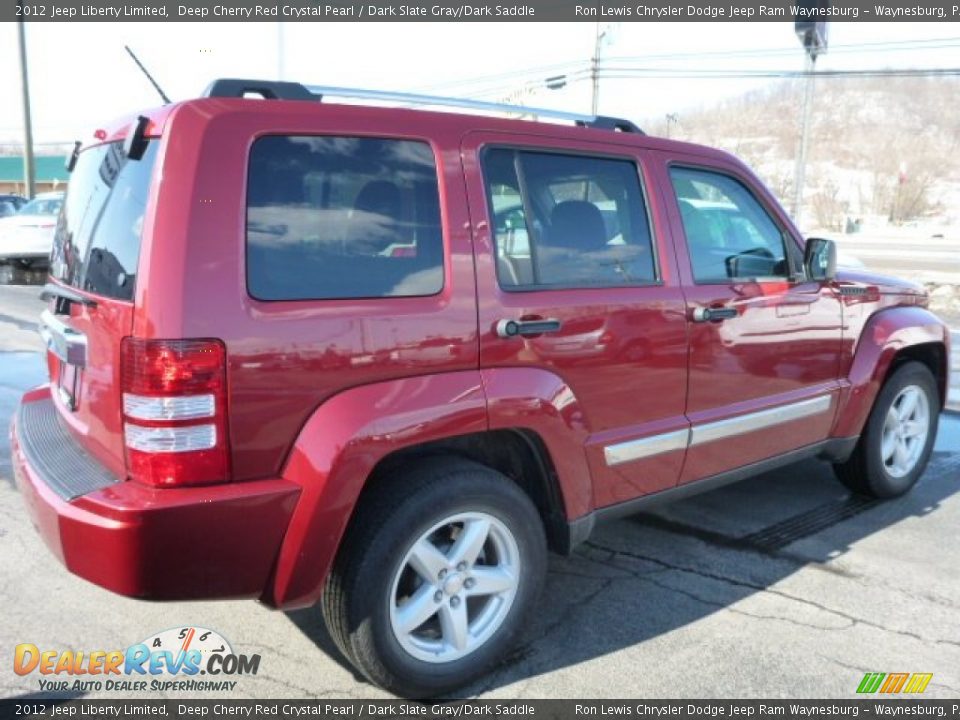 2012 Jeep Liberty Limited Deep Cherry Red Crystal Pearl / Dark Slate Gray/Dark Saddle Photo #5
