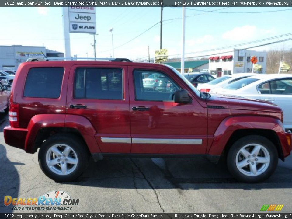 2012 Jeep Liberty Limited Deep Cherry Red Crystal Pearl / Dark Slate Gray/Dark Saddle Photo #6