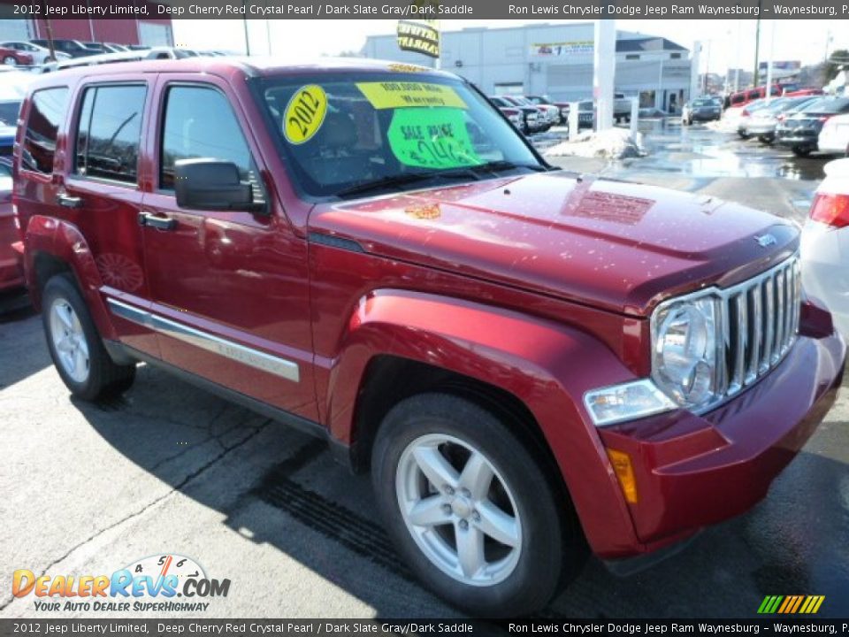 2012 Jeep Liberty Limited Deep Cherry Red Crystal Pearl / Dark Slate Gray/Dark Saddle Photo #7