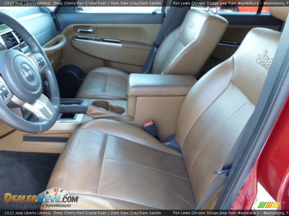 2012 Jeep Liberty Limited Deep Cherry Red Crystal Pearl / Dark Slate Gray/Dark Saddle Photo #10