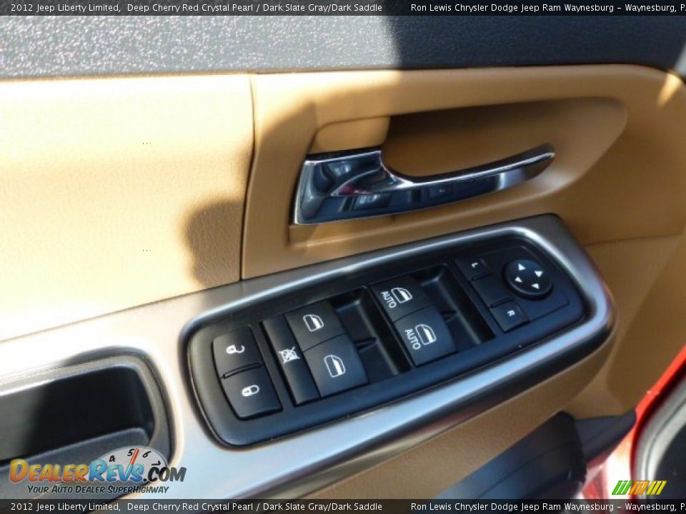 2012 Jeep Liberty Limited Deep Cherry Red Crystal Pearl / Dark Slate Gray/Dark Saddle Photo #13